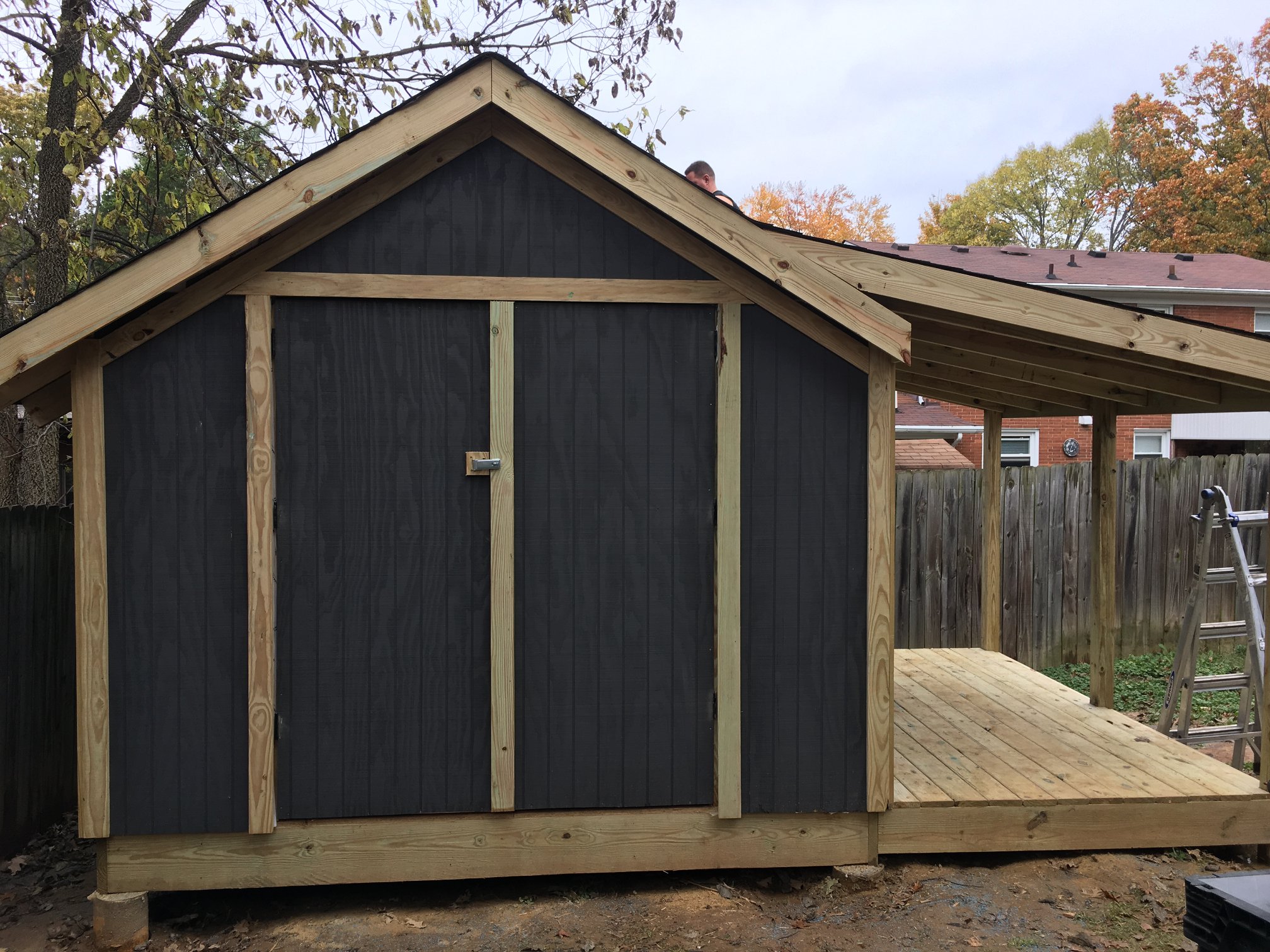 Newly Built Shed Front View